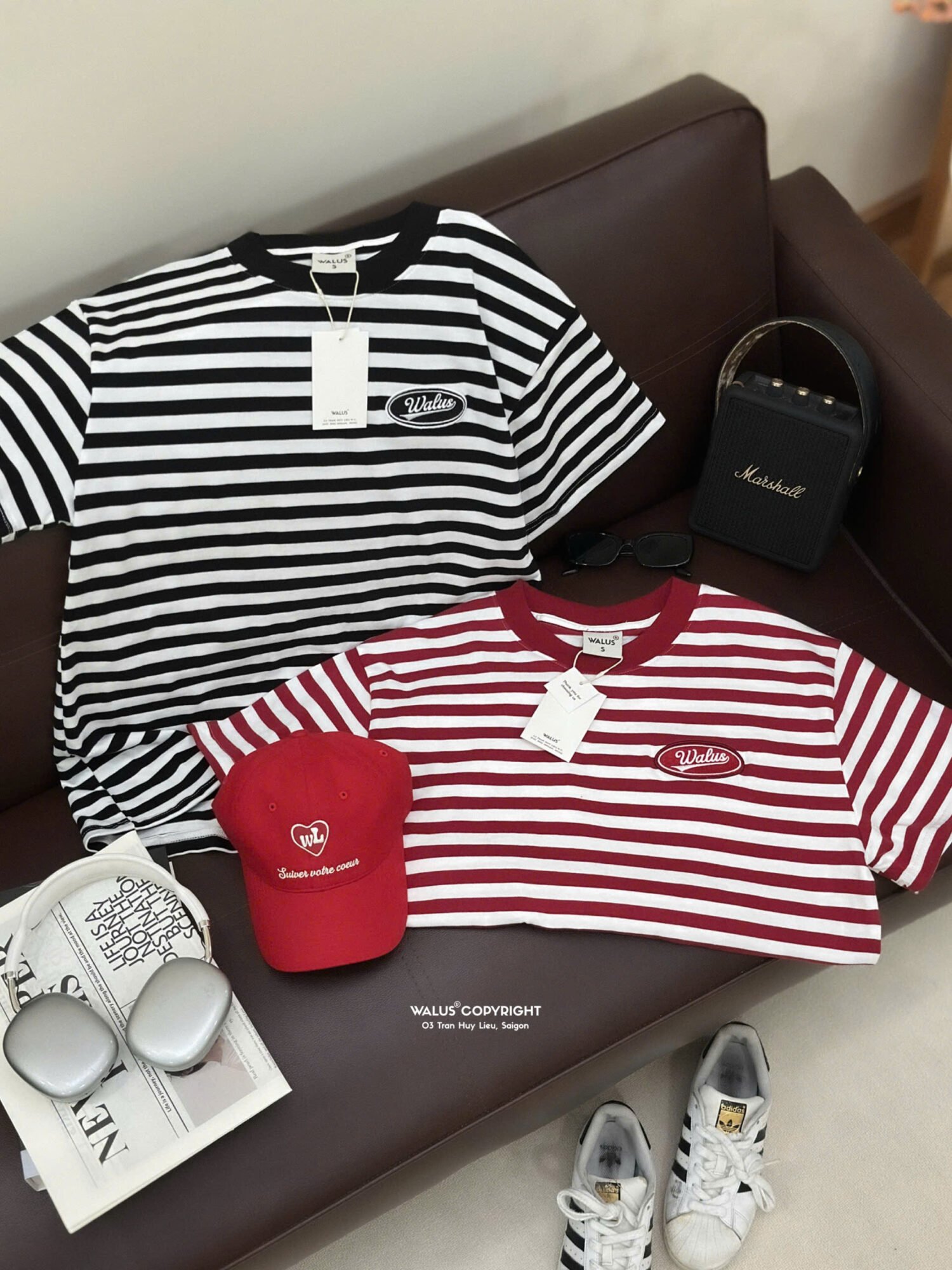 Badge Striped Tee